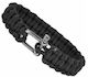 EDC Paracord Outdoor EDC Survival Kit with Rope Black