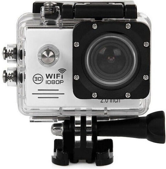 SJ7000 Action Camera Full HD (1080p) Υποβρύχια με Οθόνη 2" και Wi-Fi Λευκή