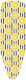 Ankor Σιδερόπανο Λεμόνια με Λάστιχο 136x40cm Κίτρινο