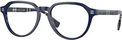 Burberry Acetate Prescription Eyeglass Frame Bl...