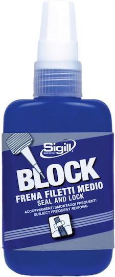 Sigill Block Frena Filleti Medio Κόλλα Σπειρωμάτων Υψηλής Θερμοκρασίας 60ml