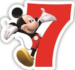 Procos Disney Birthday Candle Number "7" in Red Color 83155