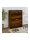 Suport pentru pantofi cu 2 Rafturi Oak L63xW24xH81cm
