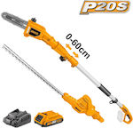 Ingco CPTS201681 Garden Multi Tool Battery with Pole Saw and Hedge Trimmer