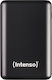 Intenso A10000 Power Bank 10000mAh 20W με Θύρα USB-A και Θύρα USB-C Μαύρο