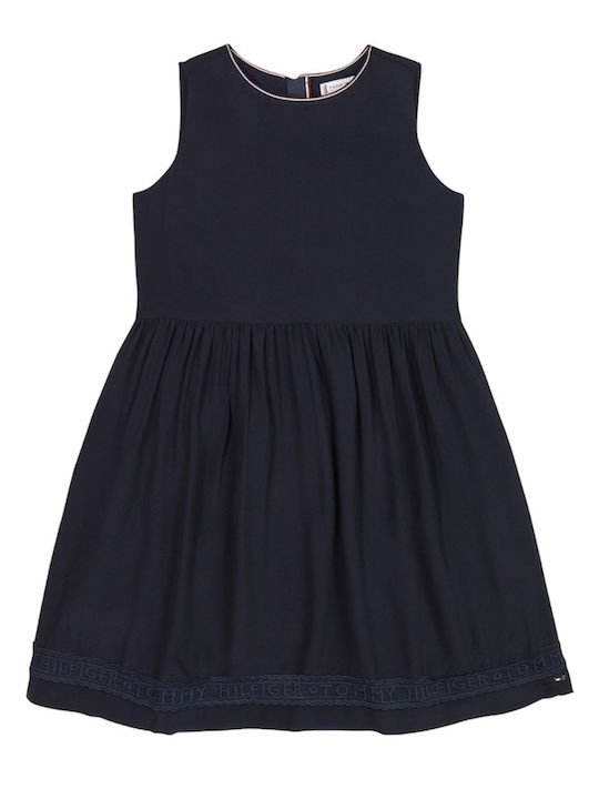 Tommy Hilfiger Παιδικό Φόρεμα Αμάνικο Navy Μπλε