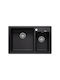 Blanco Legra 8 526223 Drop-In Chiuvetă Stânga din Granit Sintetic L78xW50cm Negru