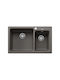 Blanco Naya 8 527313 Drop-In Sink Left Synthetic Granite W81.5xD50cm Volcano Grey