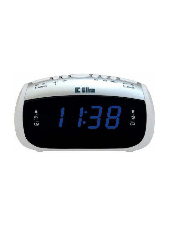 Eltra 312PLL Επιτραπέζιο Ψηφιακό Ρολόι με Ξυπνητήρι & Ραδιόφωνο White