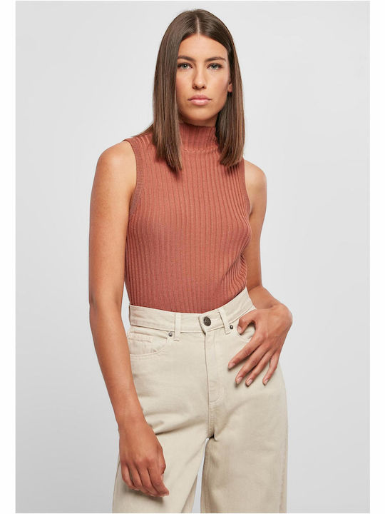 Urban Classics Sleeveless Bodysuit Terracotta