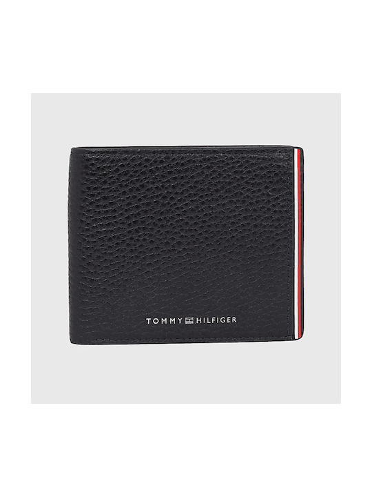 Tommy Hilfiger Δερμάτινο Ανδρικό Πορτοφόλι με RFID Μαύρο