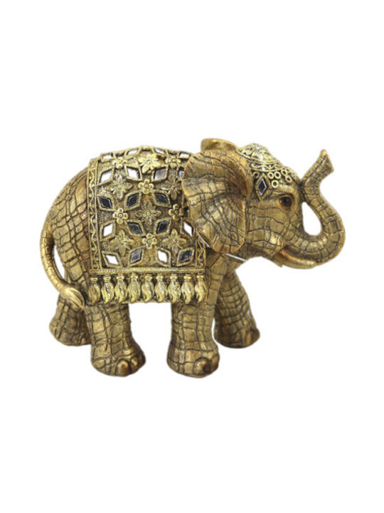 Karvounis Dekorativer Elefant aus Polyresin 17x7.5x12.5cm 1Stück