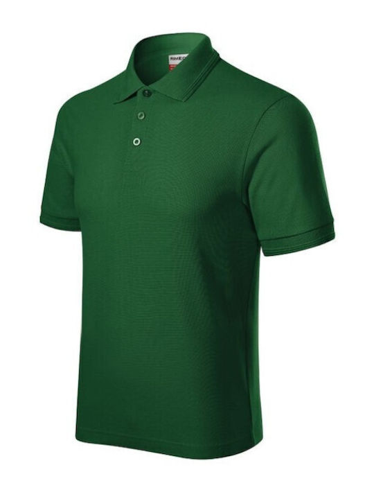 Malfini Ανδρικό T-shirt Polo Πράσινο