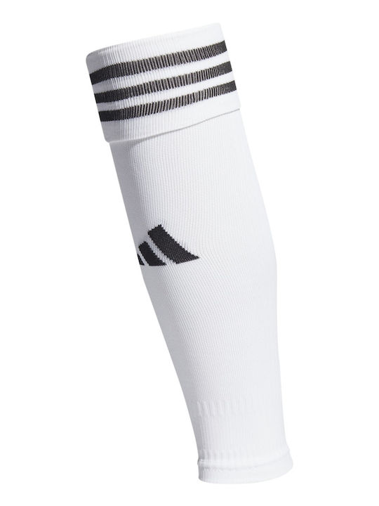 adidas Team Leg Sleeves for Football Shin Guards White 1 Pair