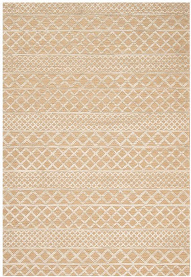 Newplan 65289N Summer Bedroom Rug Set Wicker Garden Beige 3 Pieces [2x(63x150cm)-1x(63x210cm)]