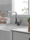 Stocco Tall U-Shaped Kitchen Faucet Counter Gray