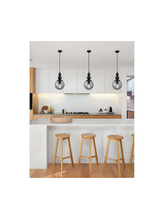 ArkoLight Lustră Negru cu Dulie E27 16x21cm.