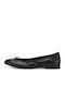 Leather Ballerinas Black