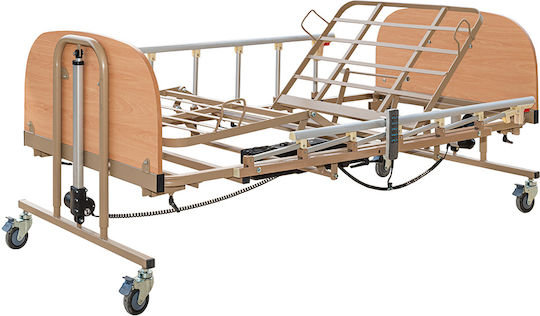 Alfa Care AC–502W Електрически Полиедър Болнично Легло Електрическо Легло с Матрак Окачване и Перила