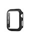 Sonique Πλαστική Θήκη με Τζαμάκι σε Μαύρο χρώμα για το Apple Watch 38mm