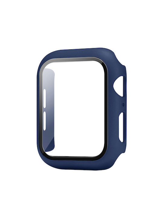 Sonique Plastikhülle mit Glas in Blau Farbe für Apple Watch 42mm