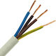 Nexans Power Cord with Cable Properties 4x1.5mm² in White Colour 1m Flexible