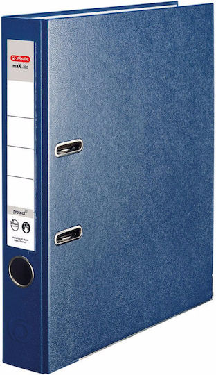 Herlitz Binders 5/32 for Paper A4 with 2 s Rings Blue 1pcs