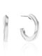 Calvin Klein Earrings Hoops made of Steel with Stones