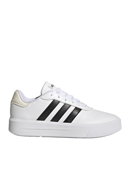 adidas Court Platform Sneakers Λευκά