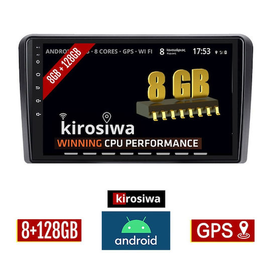 Kirosiwa Ηχοσύστημα Αυτοκινήτου Hummer H1 H1 2007 (Bluetooth/USB/AUX/WiFi/GPS) με Οθόνη Αφής 9"