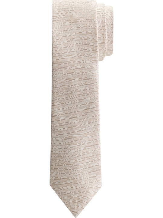 Michael Kors Herren Krawatte Seide Monochrom in Beige Farbe