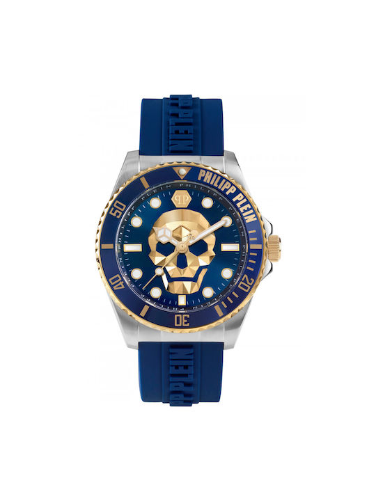 Philipp Plein The Skull Watch Battery with Blue...