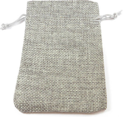 Pouch packing burlap 120x90mm/50 pcs Grey