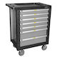 JBM Cu roți Metal Căruță cu 7 Sertare L77.5xA46.6xÎ96cm
