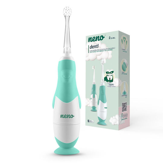 Neno NENO Electric Toothbrush Incl 4 Brushing Heads Παιδική Ηλεκτρική Οδοντόβουρτσα με Χρονόμετρο για 3m+ με Ανταλλακτικά