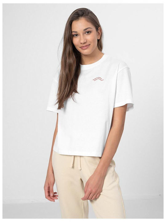Outhorn Γυναικείο Oversized T-shirt Λευκό