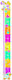 Goki Wooden Kids Growth Height Chart with Design Unicorns Multicolour 140cm