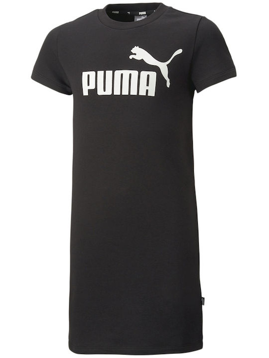 Puma Παιδικό Φόρεμα Κοντομάνικο Μαύρο