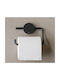 Geesa Opal Wandmontiert Papierhalter Metallisch Schwarz