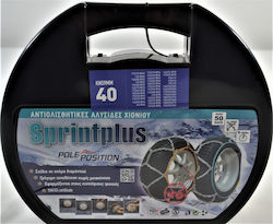 Sprintplus Pole Position 40 Αντιολισθητικές Αλυσίδες με Πάχος 9mm για Επιβατικό Αυτοκίνητο 2τμχ