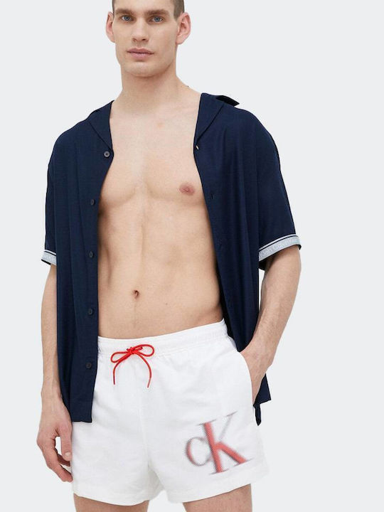 Calvin Klein Ανδρικό Μαγιό Σορτς Λευκό