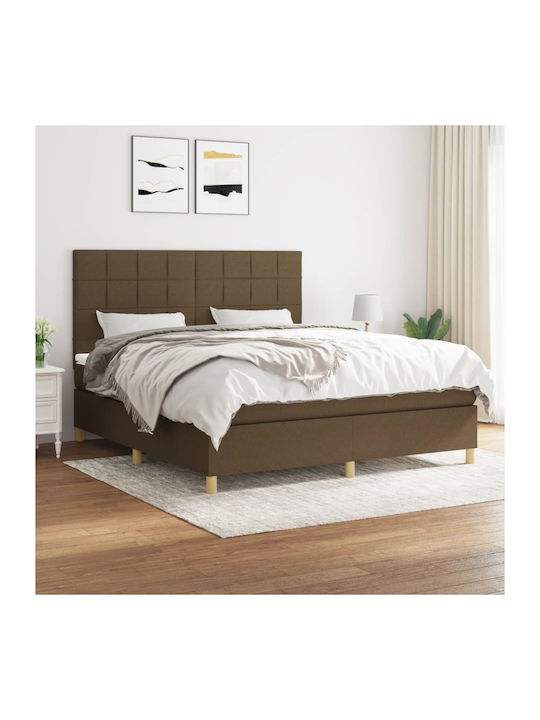 Bett Übergröße Mit Stoff bezogen Dark Brown mit...