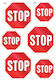 Nakas Concept Road Sign 6x5-7cm STOP