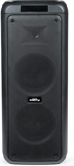 Karaoke-Lautsprecher mit Kabelgebundenen Mikrofonen Party Box XL Schwarz