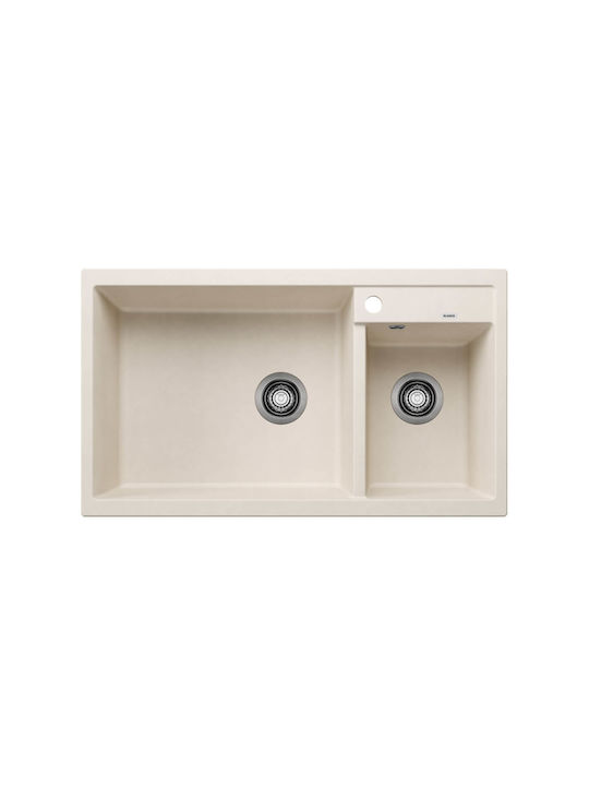 Blanco Metra XL 6 S 527124 Drop-In Sink Synthetic Granite W100xD50cm Soft White