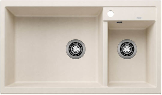 Blanco Metra XL 6 S 527124 Drop-In Spüle aus Verbundgranulat B100xT50cm Soft White