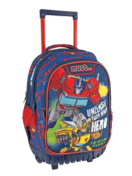 Must Transformers Unlease Your Inner Hero School Bag Trolley Elementary, Elementary in Blue color