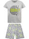 Energiers Kids' Pajamas Summer Gray