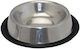 Happypet Metallic Bowl Water for Dog & Cat 600ml 16cm in Silver Color