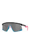 Oakley Bxtr Unisex Sunglasses with Multicolour Plastic Frame and Black Lens OO9280-05